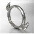 Sanitária em aço inoxidável Pipe Fitting 304 316L Tubo de mangueira Tri Clamp